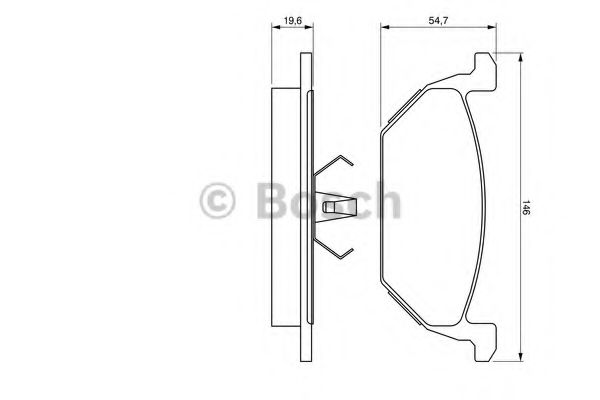 BOSCH 0 986 424 364 Тормозные колодки для SEAT ALTEA (Сеат Алтэа) BOSCH 0 986 424 364 Тормозные колодки для SEAT ALTEA (Сеат Алтэа)