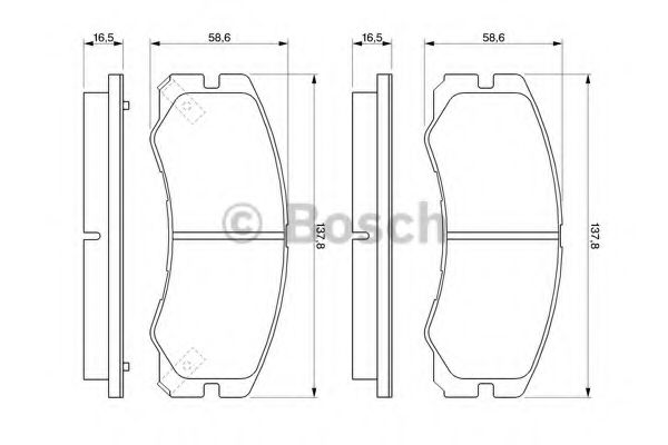BOSCH 0 986 424 366 Тормозные колодки для OPEL FRONTERA B (Опель Фронтера б) BOSCH 0 986 424 366 Тормозные колодки для OPEL FRONTERA B (Опель Фронтера б)
