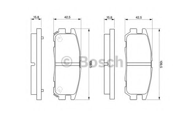 BOSCH 0 986 424 367 Тормозные колодки для OPEL FRONTERA B (Опель Фронтера б) BOSCH 0 986 424 367 Тормозные колодки для OPEL FRONTERA B (Опель Фронтера б)