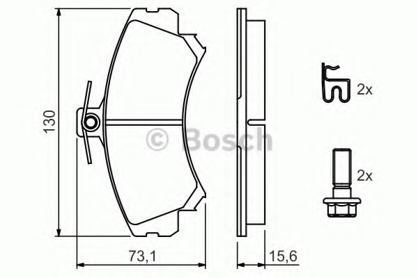 BOSCH 0 986 424 371 Тормозные колодки для PROTON WAJA (Протон Важа) BOSCH 0 986 424 371 Тормозные колодки для PROTON WAJA (Протон Важа)