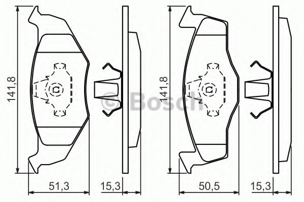 BOSCH 0 986 424 449 Тормозные колодки для SEAT TOLEDO (Сеат Толэдо) BOSCH 0 986 424 449 Тормозные колодки для SEAT TOLEDO (Сеат Толэдо)
