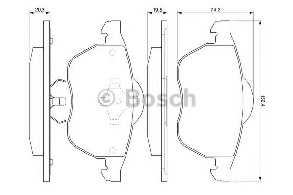 BOSCH 0 986 424 460 Тормозные колодки для AUDI TT (Ауди Тт) BOSCH 0 986 424 460 Тормозные колодки для AUDI TT (Ауди Тт)