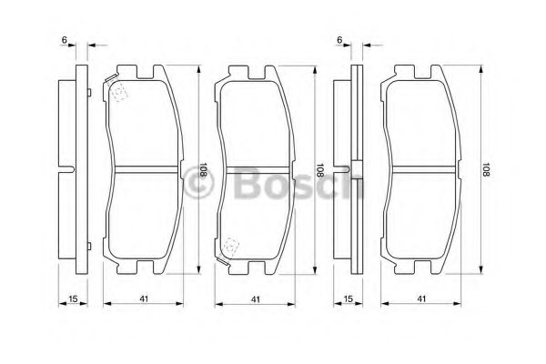 BOSCH 0 986 424 467 Тормозные колодки для OPEL SINTRA (Опель Синтра)