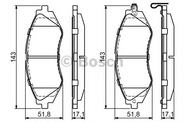 BOSCH 0 986 424 474 Тормозные колодки для DAEWOO KONDOR (Дэу Кондор) BOSCH 0 986 424 474 Тормозные колодки для DAEWOO KONDOR (Дэу Кондор)