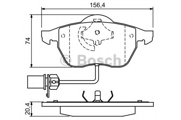 BOSCH 0 986 424 482 Тормозные колодки для AUDI TT (Ауди Тт) BOSCH 0 986 424 482 Тормозные колодки для AUDI TT (Ауди Тт)