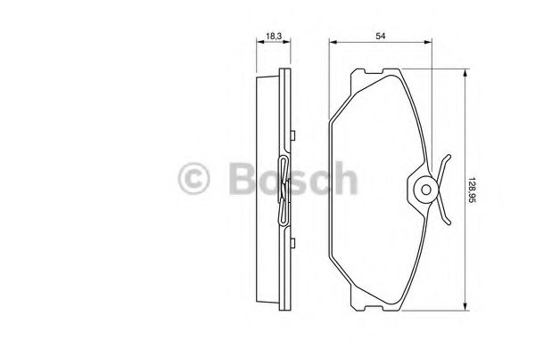 BOSCH 0 986 424 533 Тормозные колодки для RENAULT SCNIC I (Рено Сценик и) BOSCH 0 986 424 533 Тормозные колодки для RENAULT SCNIC I (Рено Сценик и)