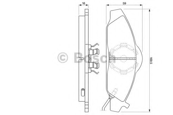 BOSCH 0 986 424 551 Тормозные колодки для SSANGYONG MUSSO (Сан-янг/санянг Муссо) BOSCH 0 986 424 551 Тормозные колодки для SSANGYONG MUSSO (Сан-янг/санянг Муссо)