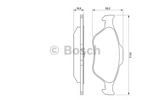 BOSCH 0 986 424 558 Тормозные колодки для MAZDA SOHO III (Мазда Сохо 3) BOSCH 0 986 424 558 Тормозные колодки для MAZDA SOHO III (Мазда Сохо 3)