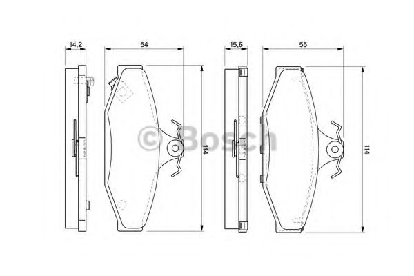 BOSCH 0 986 424 561 Тормозные колодки для SSANGYONG MUSSO (Сан-янг/санянг Муссо) BOSCH 0 986 424 561 Тормозные колодки для SSANGYONG MUSSO (Сан-янг/санянг Муссо)