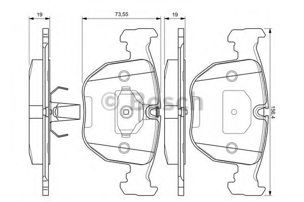 BOSCH 0 986 494 028 Тормозные колодки для BMW (Бмв) BOSCH 0 986 494 028 Тормозные колодки для BMW (Бмв)