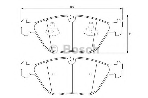 BOSCH 0 986 424 649 Тормозные колодки для VOLKSWAGEN (Фольксваген) BOSCH 0 986 424 649 Тормозные колодки для VOLKSWAGEN (Фольксваген)