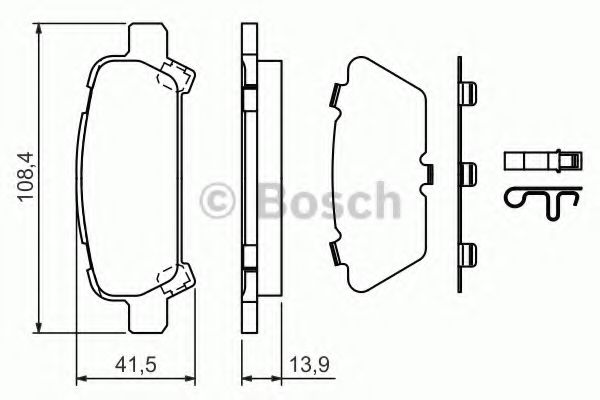 BOSCH 0 986 424 650 Тормозные колодки для SUBARU LIBERTY III (Субару Либэртъ 3) BOSCH 0 986 424 650 Тормозные колодки для SUBARU LIBERTY III (Субару Либэртъ 3)