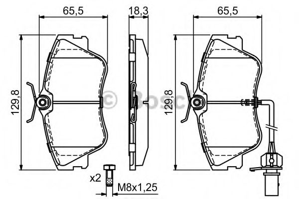 BOSCH 0 986 424 672 Тормозные колодки для VOLKSWAGEN T4 MULTIVAN (Фольксваген Т4 мултиvан) BOSCH 0 986 424 672 Тормозные колодки для VOLKSWAGEN T4 MULTIVAN (Фольксваген Т4 мултиvан)
