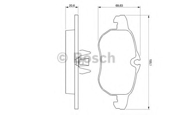 BOSCH 0 986 424 677 Тормозные колодки для OPEL VECTRA C (Опель Вектра с) BOSCH 0 986 424 677 Тормозные колодки для OPEL VECTRA C (Опель Вектра с)