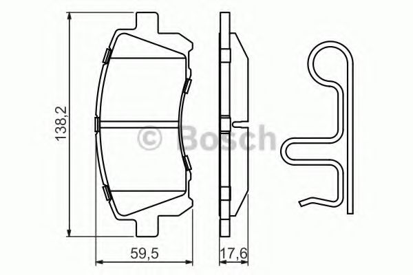 BOSCH 0 986 424 700 Тормозные колодки для SUBARU LIBERTY III (Субару Либэртъ 3) BOSCH 0 986 424 700 Тормозные колодки для SUBARU LIBERTY III (Субару Либэртъ 3)