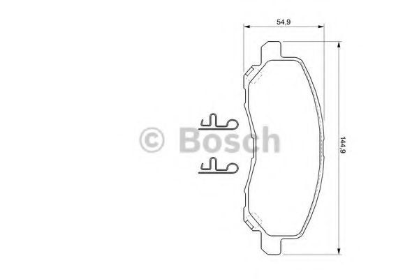 BOSCH 0 986 424 716 Тормозные колодки для MITSUBISHI LANCER (Митсубиши/митсубиси Ланcэр) BOSCH 0 986 424 716 Тормозные колодки для MITSUBISHI LANCER (Митсубиши/митсубиси Ланcэр)