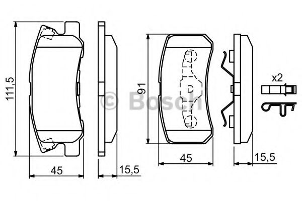 BOSCH 0 986 424 717 Тормозные колодки для MITSUBISHI CHALLENGER (Митсубиши/митсубиси Чаллэнгэр) BOSCH 0 986 424 717 Тормозные колодки для MITSUBISHI CHALLENGER (Митсубиши/митсубиси Чаллэнгэр)