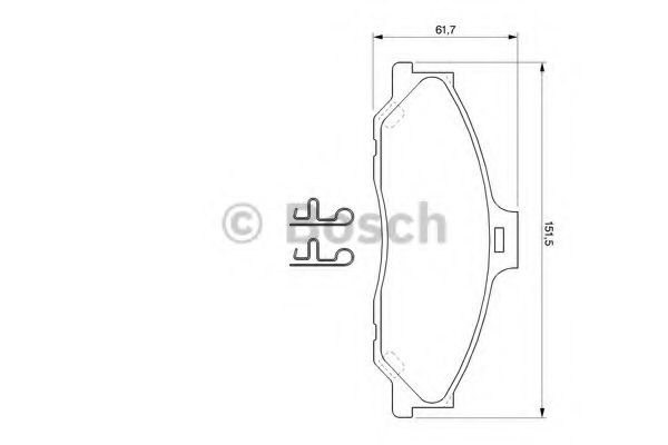 BOSCH 0 986 424 720 Тормозные колодки для MAZDA PROCEED/DRIFTER (Мазда Просид/дрифтэр) BOSCH 0 986 424 720 Тормозные колодки для MAZDA PROCEED/DRIFTER (Мазда Просид/дрифтэр)