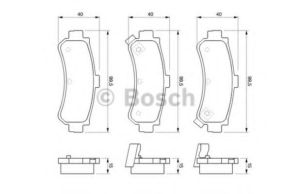 BOSCH 0 986 424 734 Тормозные колодки для NISSAN PULSAR I (Ниссан Пулсар и) BOSCH 0 986 424 734 Тормозные колодки для NISSAN PULSAR I (Ниссан Пулсар и)