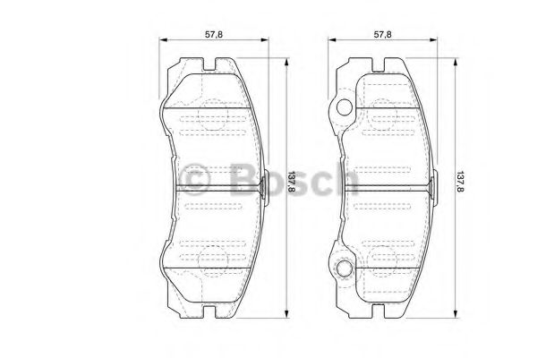 BOSCH 0 986 424 760 Тормозные колодки для OPEL FRONTERA B (Опель Фронтера б) BOSCH 0 986 424 760 Тормозные колодки для OPEL FRONTERA B (Опель Фронтера б)