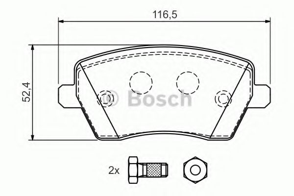 BOSCH 0 986 424 795 Тормозные колодки для RENAULT KANGOO / GRAND KANGOO (Рено Кангу / гранд кангу) BOSCH 0 986 424 795 Тормозные колодки для RENAULT KANGOO / GRAND KANGOO (Рено Кангу / гранд кангу)