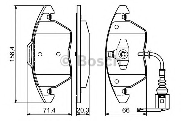 BOSCH 0 986 424 797 Тормозные колодки для SEAT ALTEA (Сеат Алтэа) BOSCH 0 986 424 797 Тормозные колодки для SEAT ALTEA (Сеат Алтэа)