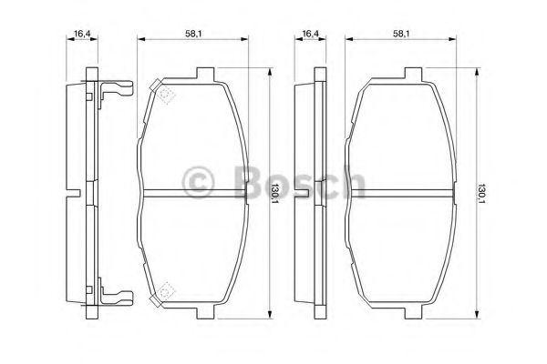 BOSCH 0 986 424 811 Тормозные колодки для KIA FORTE II (Киа Фортэ 2) BOSCH 0 986 424 811 Тормозные колодки для KIA FORTE II (Киа Фортэ 2)