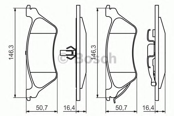 BOSCH 0 986 424 816 Тормозные колодки для CHRYSLER TOWN COUNTRY IV (Крайслер Таун кантри 4) BOSCH 0 986 424 816 Тормозные колодки для CHRYSLER TOWN COUNTRY IV (Крайслер Таун кантри 4)