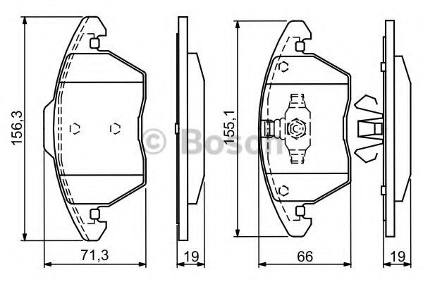 BOSCH 0 986 424 825 Тормозные колодки для VOLKSWAGEN (Фольксваген) BOSCH 0 986 424 825 Тормозные колодки для VOLKSWAGEN (Фольксваген)