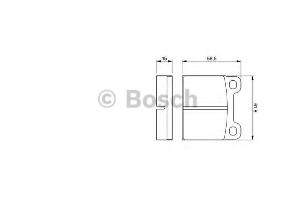 BOSCH 0 986 460 346 Тормозные колодки для AUDI 100 (Ауди 100) BOSCH 0 986 460 346 Тормозные колодки для AUDI 100 (Ауди 100)