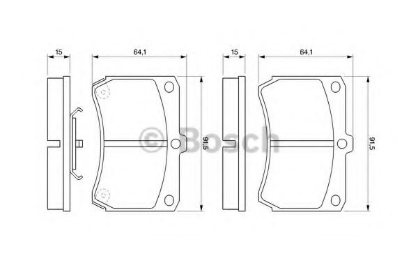BOSCH 0 986 460 390 Тормозные колодки для MAZDA 323 III (Мазда 323 3) BOSCH 0 986 460 390 Тормозные колодки для MAZDA 323 III (Мазда 323 3)