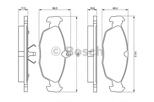 BOSCH 0 986 460 938 Тормозные колодки для OPEL CORSA A (Опель Cорса а) BOSCH 0 986 460 938 Тормозные колодки для OPEL CORSA A (Опель Cорса а)