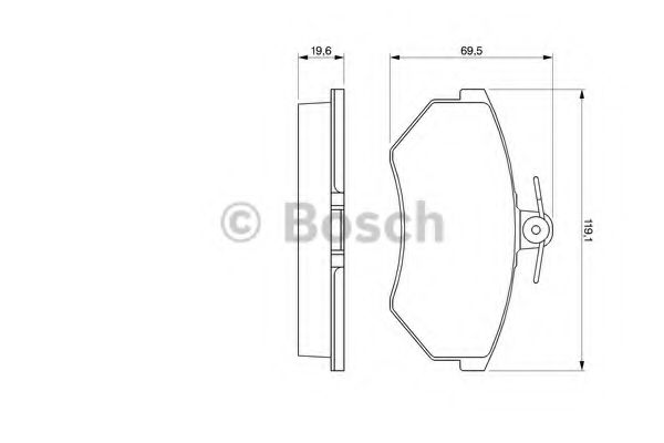 BOSCH 0 986 460 944 Тормозные колодки для AUDI 90 (Ауди 90) BOSCH 0 986 460 944 Тормозные колодки для AUDI 90 (Ауди 90)