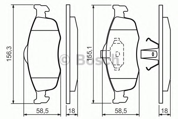 BOSCH 0 986 460 969 Тормозные колодки для FORD MONDEO (Форд Мондэо) BOSCH 0 986 460 969 Тормозные колодки для FORD MONDEO (Форд Мондэо)