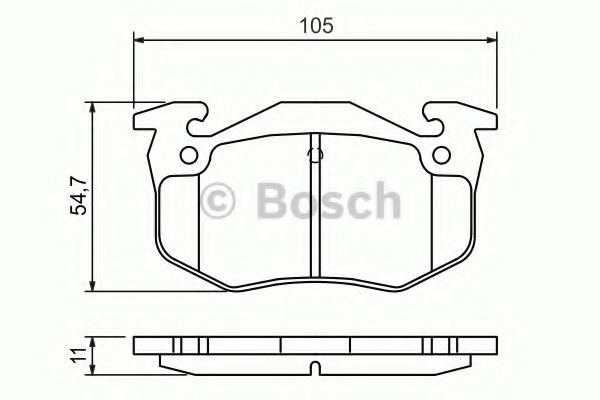 BOSCH 0 986 460 970 Тормозные колодки для PEUGEOT 309 II (Пежо 309 2) BOSCH 0 986 460 970 Тормозные колодки для PEUGEOT 309 II (Пежо 309 2)