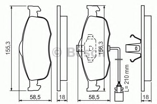 BOSCH 0 986 460 971 Тормозные колодки для FORD MONDEO (Форд Мондэо) BOSCH 0 986 460 971 Тормозные колодки для FORD MONDEO (Форд Мондэо)