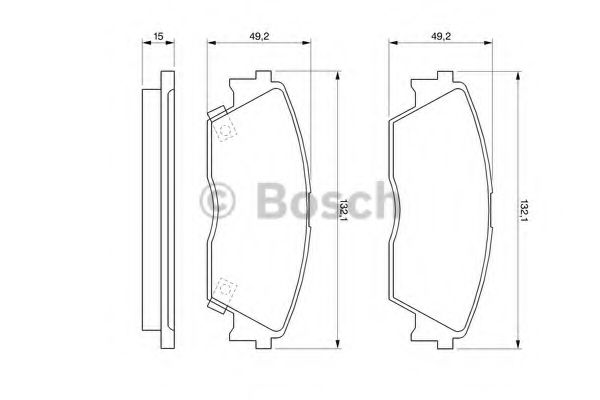 BOSCH 0 986 460 972 Тормозные колодки для HONDA PRELUDE III (Хонда Прэлудэ 3) BOSCH 0 986 460 972 Тормозные колодки для HONDA PRELUDE III (Хонда Прэлудэ 3)