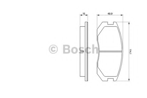 BOSCH 0 986 460 980 Тормозные колодки для MITSUBISHI LANCER IV (Митсубиши/митсубиси Ланcэр иv) BOSCH 0 986 460 980 Тормозные колодки для MITSUBISHI LANCER IV (Митсубиши/митсубиси Ланcэр иv)
