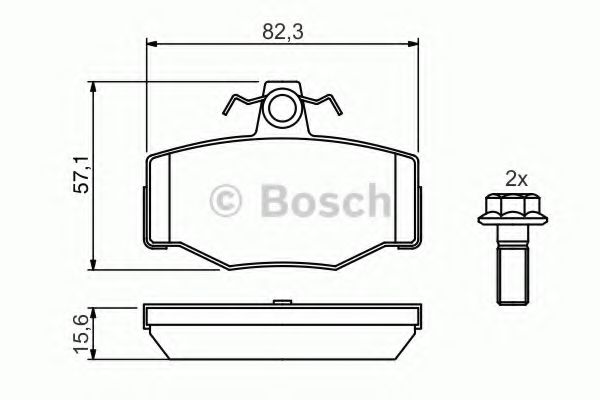 BOSCH 0 986 460 993 Тормозные колодки для NISSAN PRIMERA (Ниссан Примера)