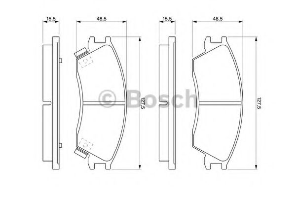 BOSCH 0 986 461 127 Тормозные колодки для HONDA ACCORD II (Хонда Аccорд 2) BOSCH 0 986 461 127 Тормозные колодки для HONDA ACCORD II (Хонда Аccорд 2)