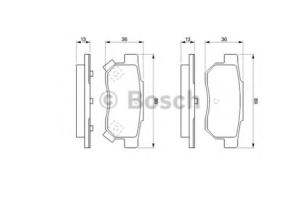 BOSCH 0 986 461 131 Тормозные колодки для HONDA PRELUDE III (Хонда Прэлудэ 3) BOSCH 0 986 461 131 Тормозные колодки для HONDA PRELUDE III (Хонда Прэлудэ 3)