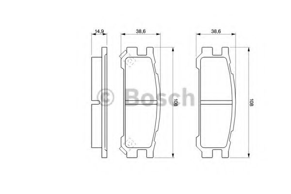 BOSCH 0 986 461 143 Тормозные колодки для SUBARU LEGACY OUTBACK (Субару Легаси аутбэк) BOSCH 0 986 461 143 Тормозные колодки для SUBARU LEGACY OUTBACK (Субару Легаси аутбэк)