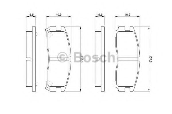 BOSCH 0 986 461 145 Тормозные колодки для MITSUBISHI DEBONAIR (Митсубиши/митсубиси Дэбонаир) BOSCH 0 986 461 145 Тормозные колодки для MITSUBISHI DEBONAIR (Митсубиши/митсубиси Дэбонаир)