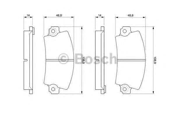 BOSCH 0 986 461 396 Тормозные колодки для RENAULT LE CAR (Рено Лэ cар) BOSCH 0 986 461 396 Тормозные колодки для RENAULT LE CAR (Рено Лэ cар)