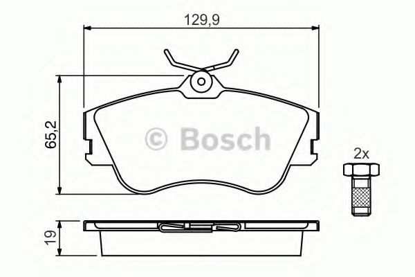 BOSCH 0 986 461 753 Тормозные колодки для VOLKSWAGEN T4 MULTIVAN (Фольксваген Т4 мултиvан) BOSCH 0 986 461 753 Тормозные колодки для VOLKSWAGEN T4 MULTIVAN (Фольксваген Т4 мултиvан)