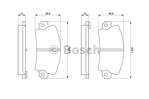 BOSCH 0 986 463 490 Тормозные колодки для RENAULT FUEGO (Рено Фуэго) BOSCH 0 986 463 490 Тормозные колодки для RENAULT FUEGO (Рено Фуэго)