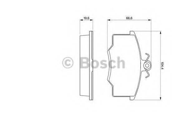 BOSCH 0 986 465 744 Тормозные колодки для AUDI 100 (Ауди 100) BOSCH 0 986 465 744 Тормозные колодки для AUDI 100 (Ауди 100)