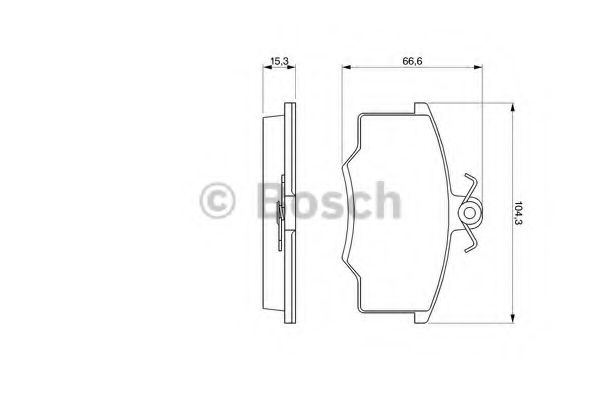 BOSCH 0 986 465 745 Тормозные колодки передний мост для AUDI 80 (Ауди 80) BOSCH 0 986 465 745 Тормозные колодки передний мост для AUDI 80 (Ауди 80)