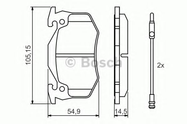 BOSCH 0 986 466 346 Тормозные колодки для RENAULT SUPER 5 (Рено Супэр 5) BOSCH 0 986 466 346 Тормозные колодки для RENAULT SUPER 5 (Рено Супэр 5)
