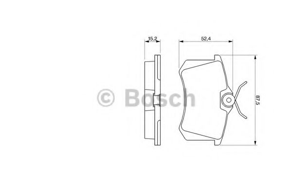 BOSCH 0 986 466 683 Тормозные колодки для SEAT TOLEDO (Сеат Толэдо) BOSCH 0 986 466 683 Тормозные колодки для SEAT TOLEDO (Сеат Толэдо)